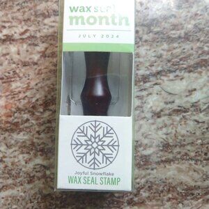 Spellbinders Wax Seal Stamp & a bag of wax - Joyful Snowflake